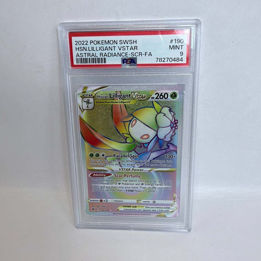 Pokemon Hisuian Lilligant VSTAR Secret Rare 190/189 Astral Radiance PSA 9 Mint